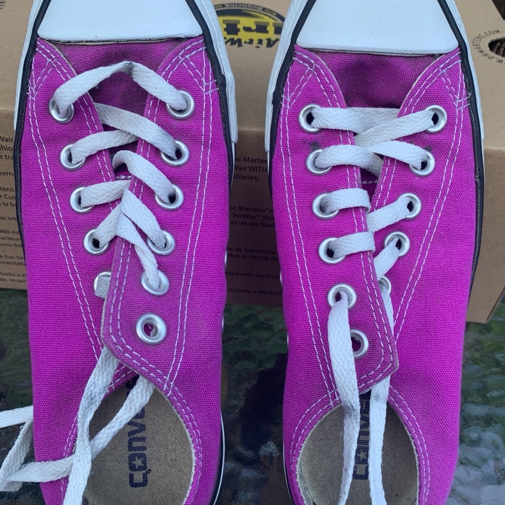 Converse Fuchsia Canvas Sneakers